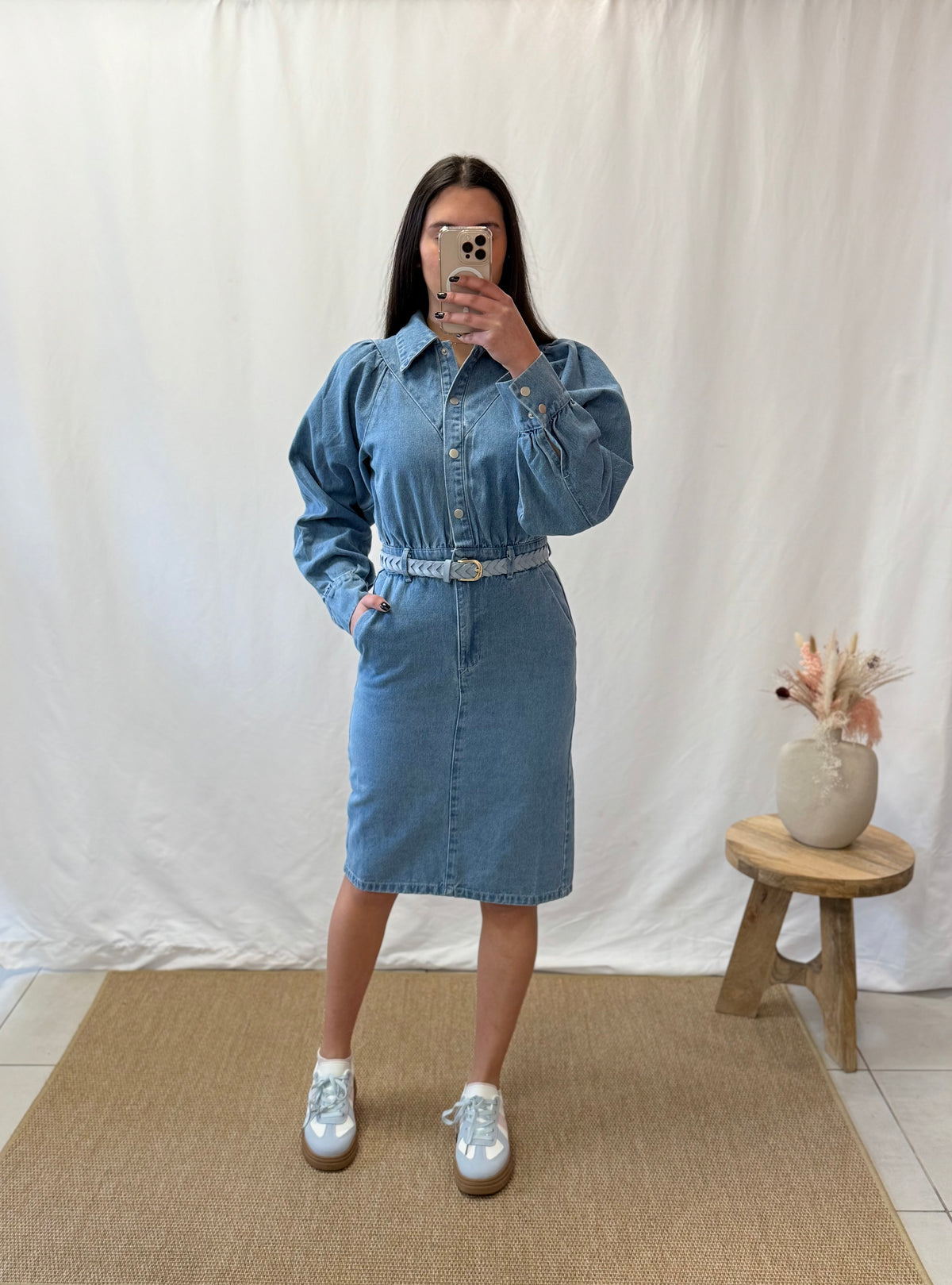 Robe long jean - Lucie