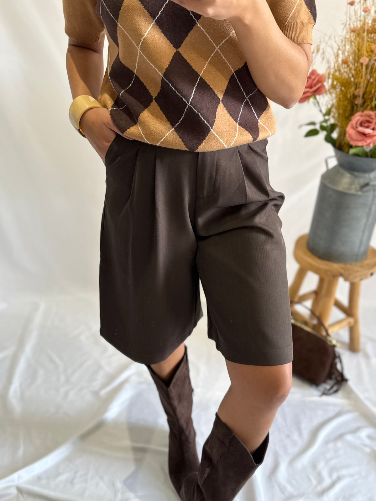 Bermuda marron - Orio