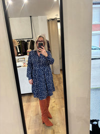 Robe motifs bleu - Ida