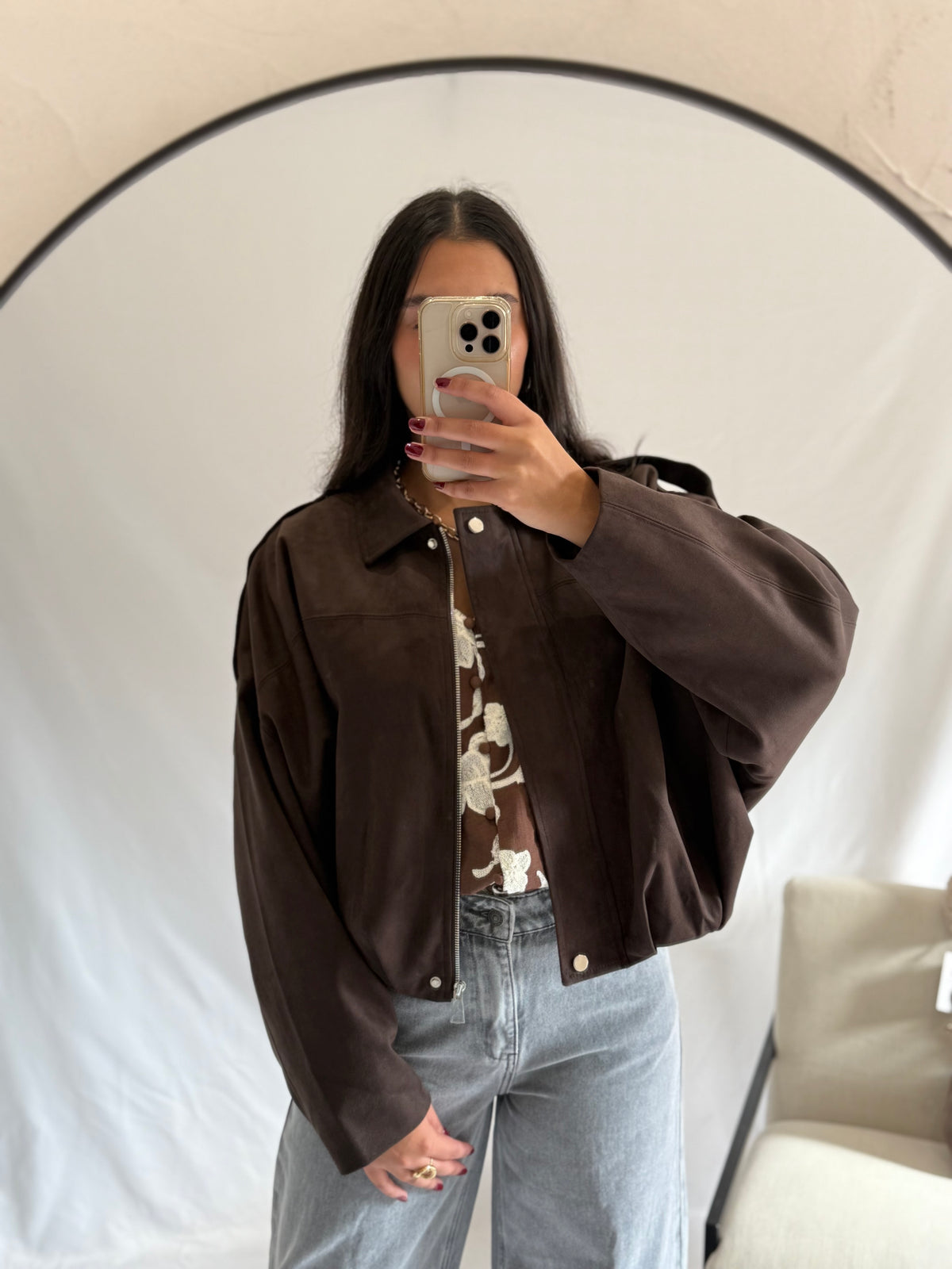 Veste suédine brown - Malice