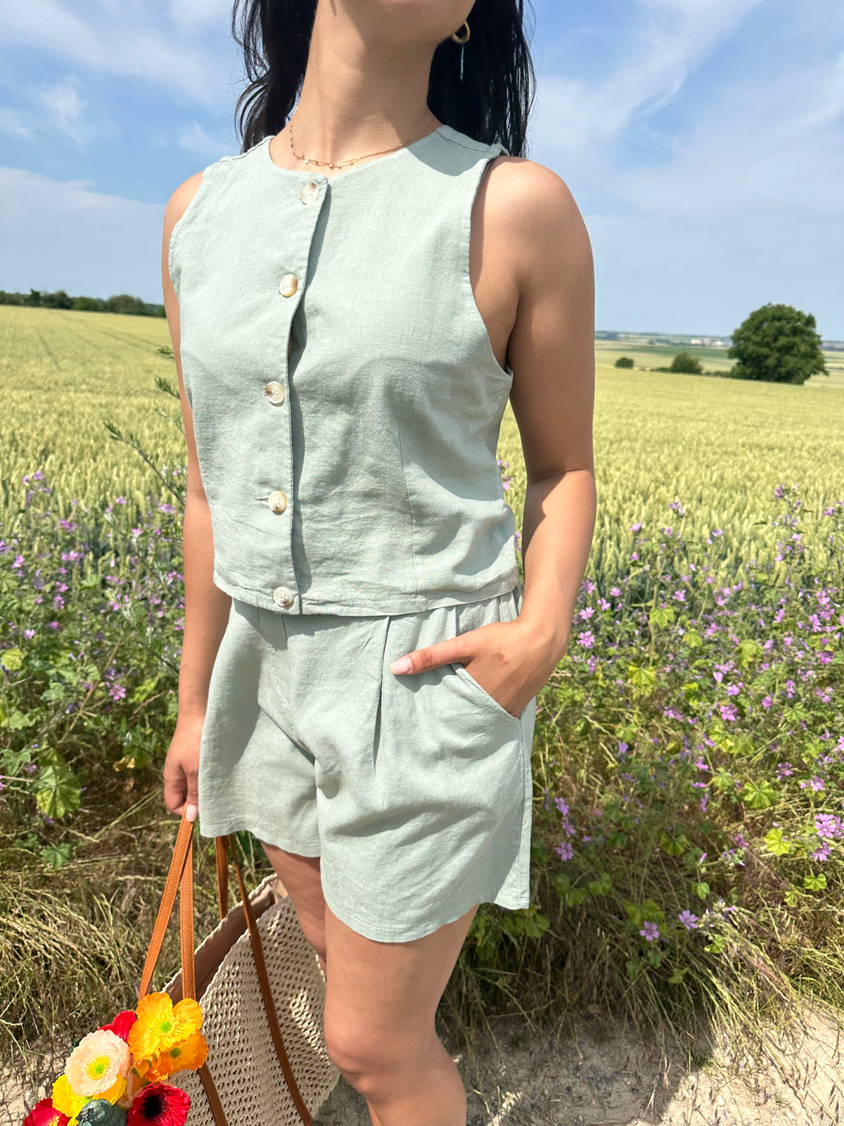 Haut lin kaki - Polis