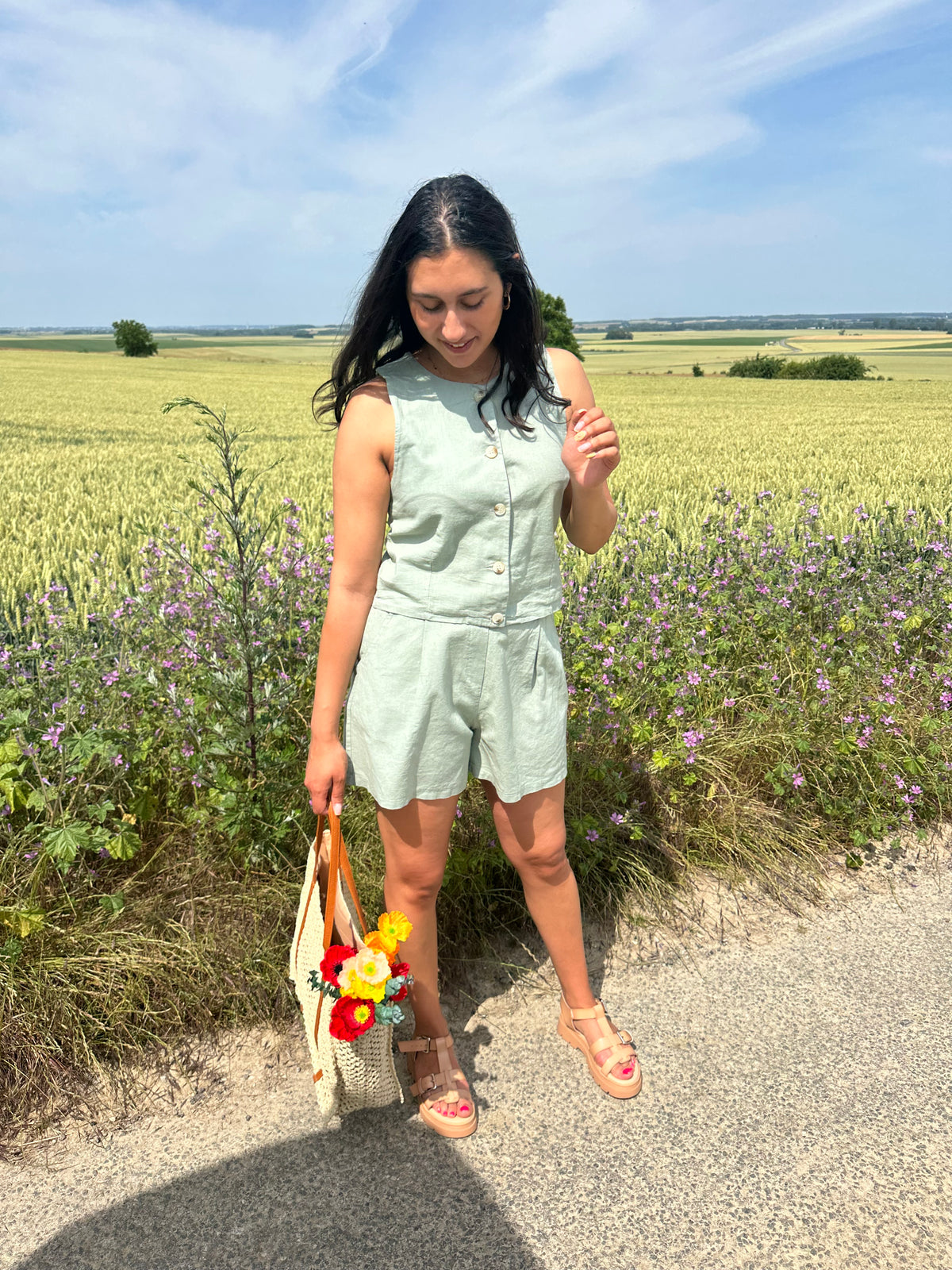 Haut lin kaki - Polis