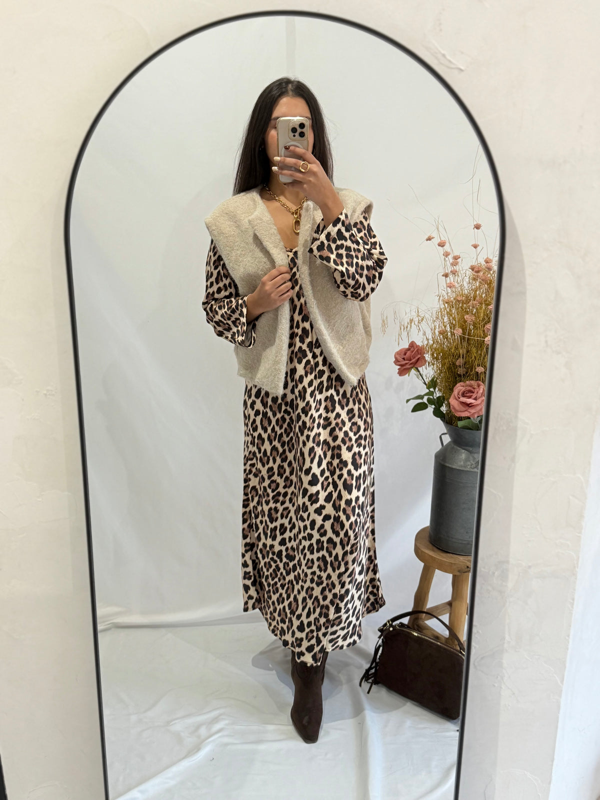 Robe longue léopard - Topia