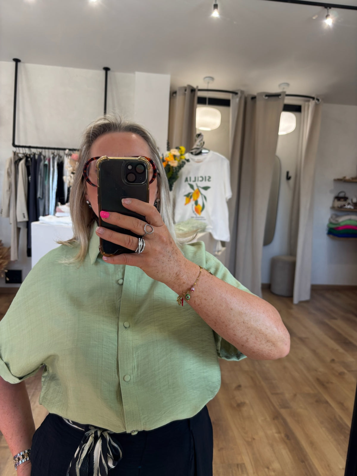 Blouse kaki - Aurelo