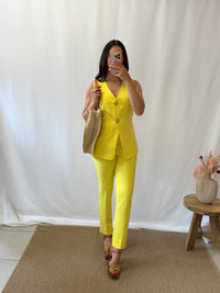 Pantalon cigarette jaune - Aurel