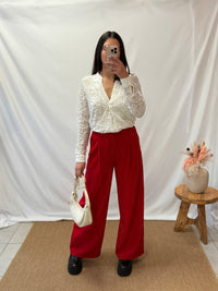 Pantalon rouge - Elosa