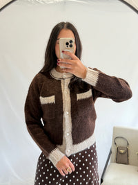 Gilet chocolat - Ingrid