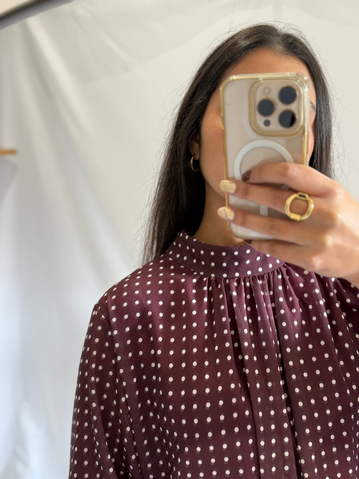 Blouse à pois - Choco