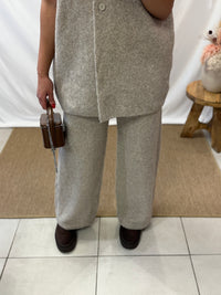 Pantalon maille taupe - Zao