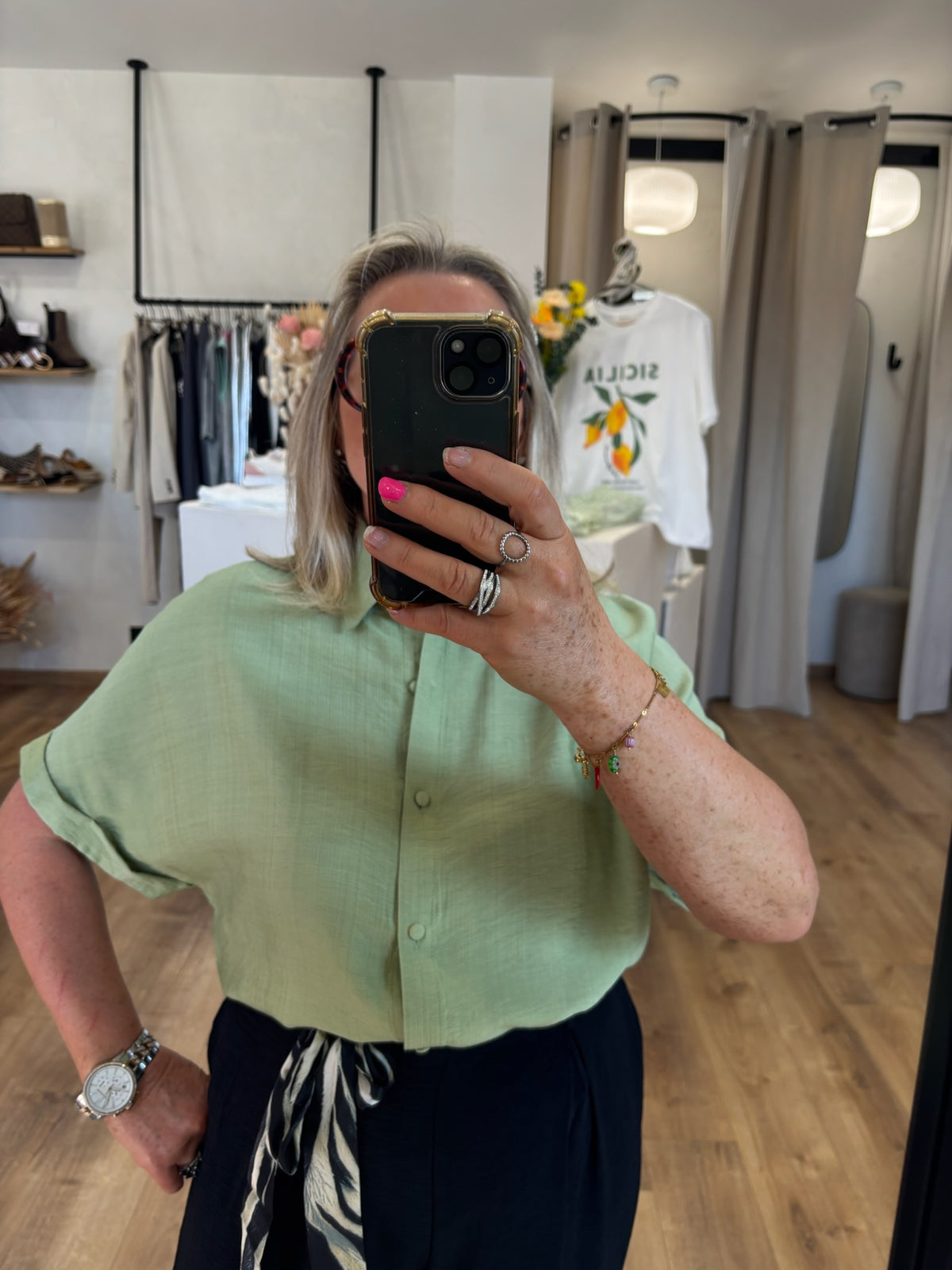 Blouse kaki - Aurelo