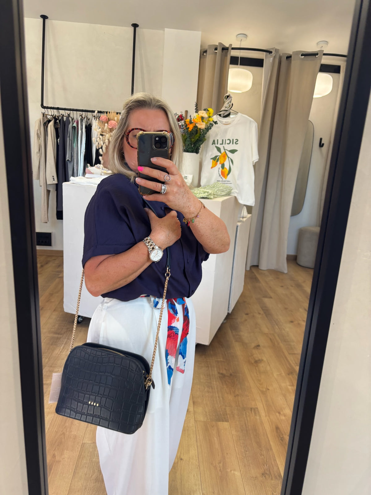 Blouse marine - Aurelo