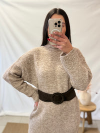 Robe longue taupe - Elio