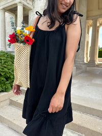 Robe gaze noir - Vic