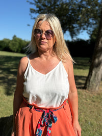 Top broderie blanc - Coralie