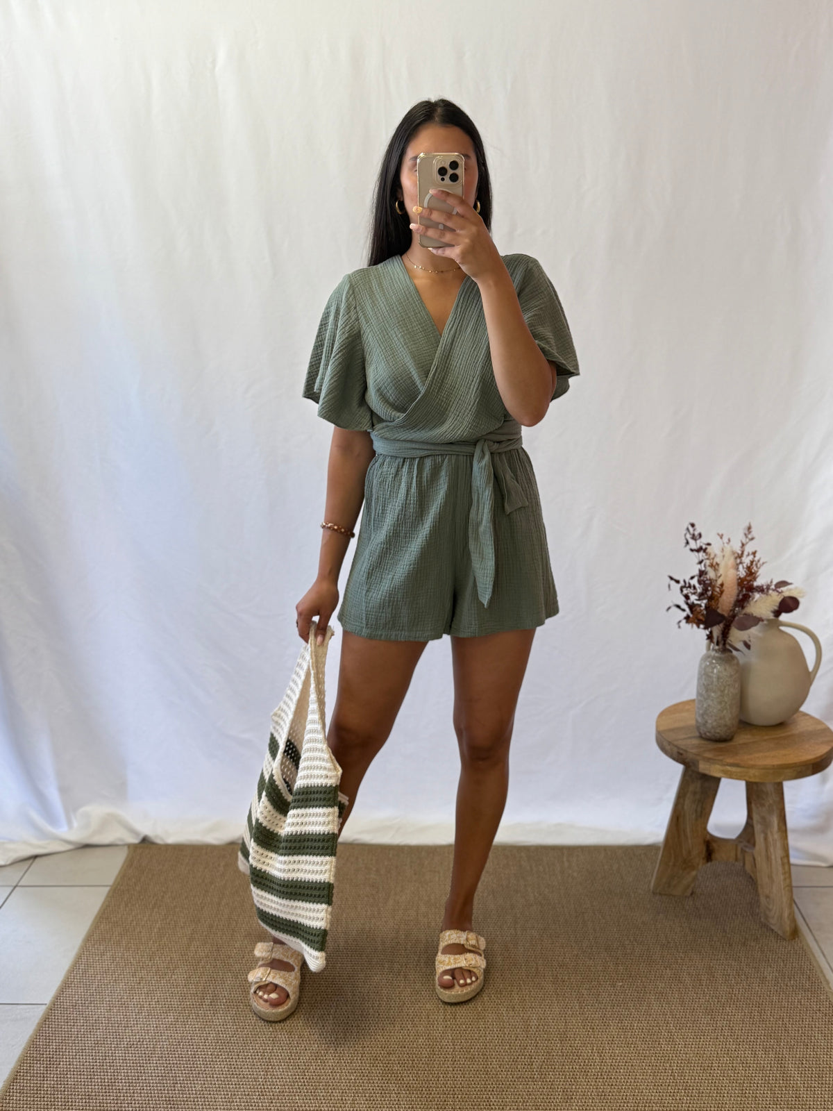 Combi short kaki - Valia