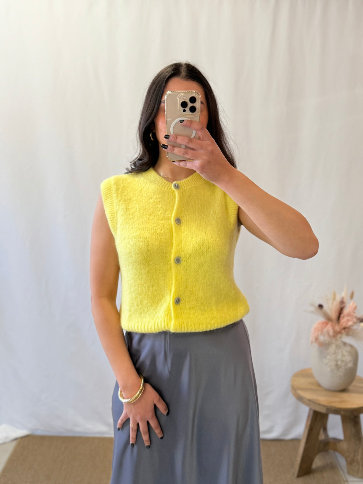 Gilet sans manches jaune - Lisa