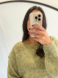 Pull chiné vert - Auguste