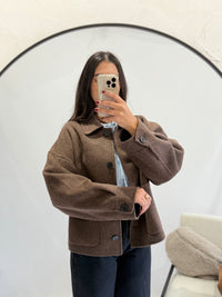 Veste laine brown - Flora