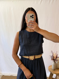 Ensemble lin marine - Astrid