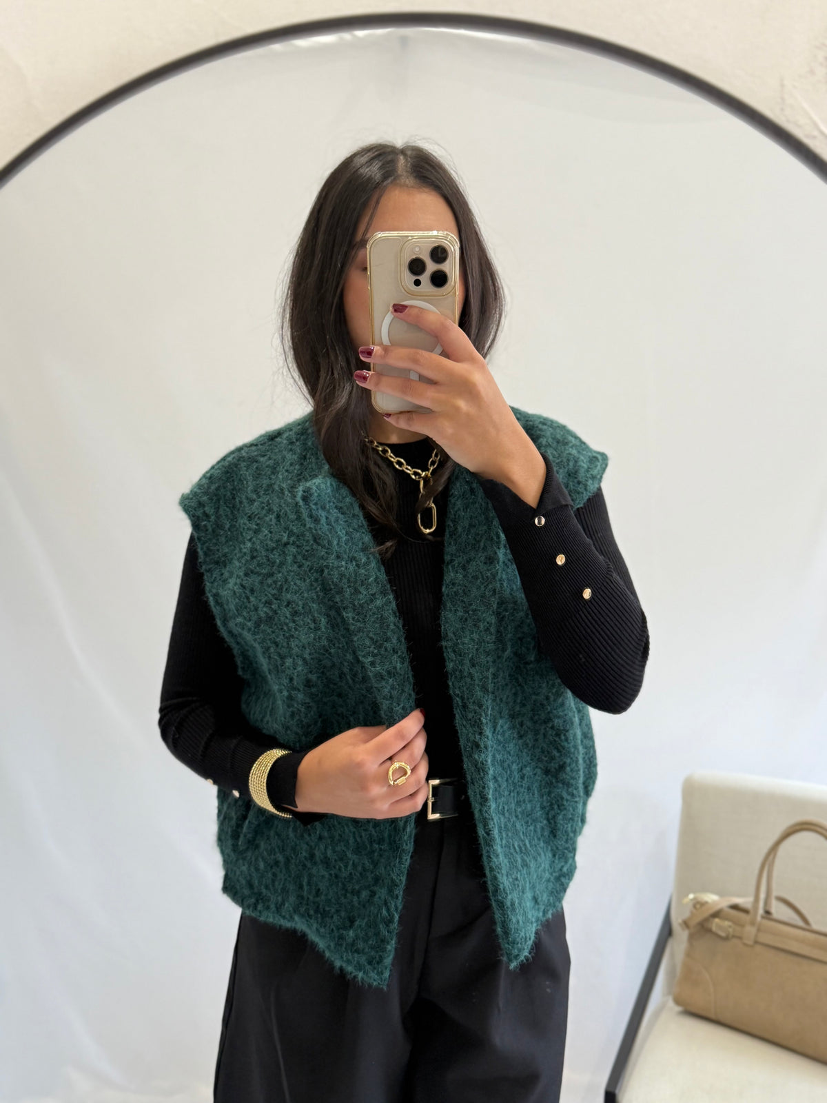 Gilet vert canard - Asther