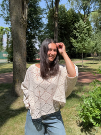 Haut crochet chauve souris - Nadia