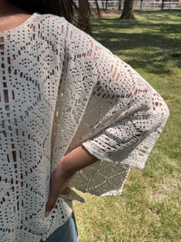 Haut crochet chauve souris - Nadia