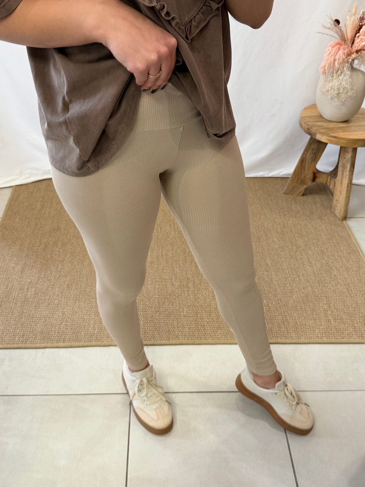 Legging côtelé beige - Gili