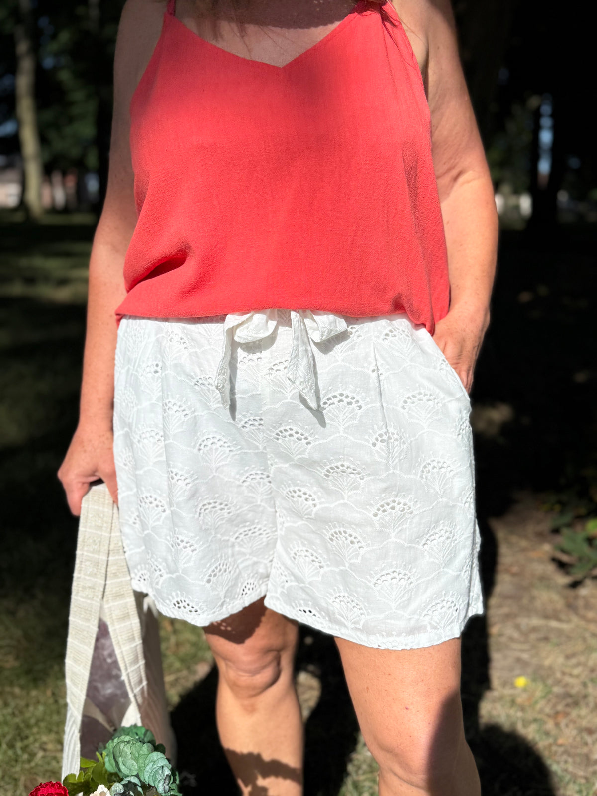 Short broderie blanc - Lola