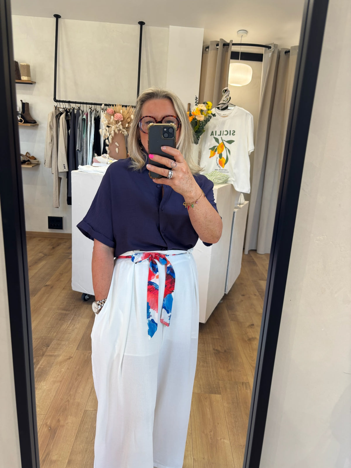 Blouse marine - Aurelo