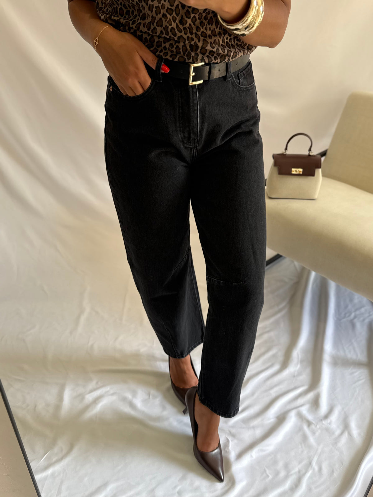 Jean ballon gris - Brandy