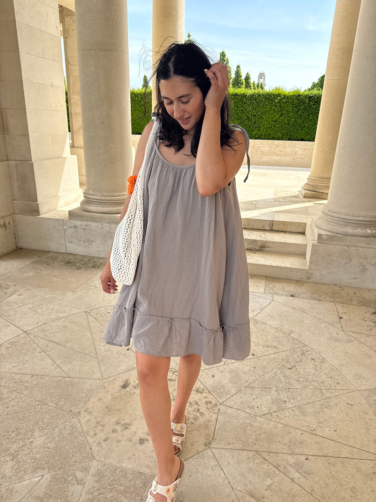 Robe gaze taupe - Vic