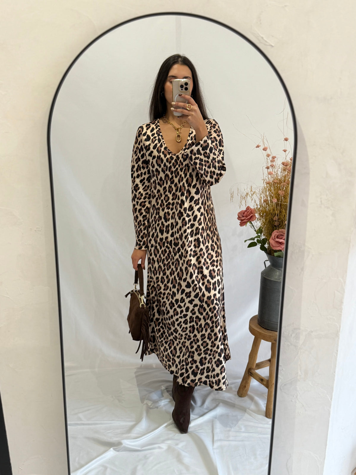 Robe longue léopard - Topia