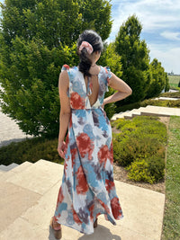 Robe longue terracotta - Anais