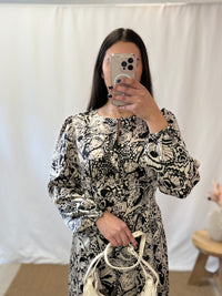 Robe longue motifs - Adix