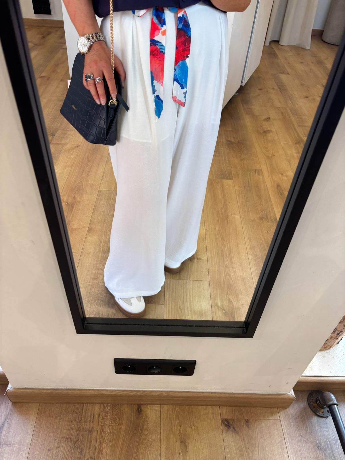 Pantalon fluide blanc  - Alix