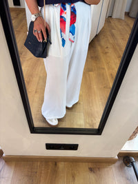 Pantalon fluide blanc  - Alix