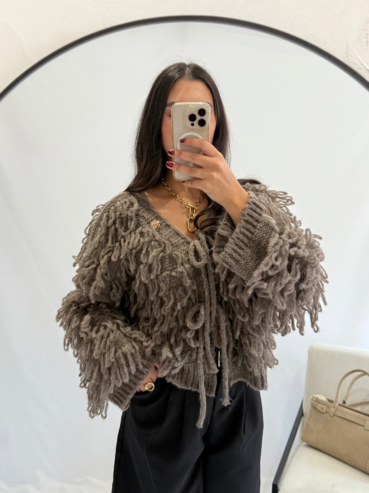 Gilet marron glacé - Alica