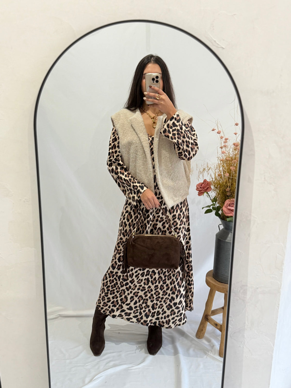 Robe longue léopard - Topia