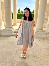 Robe gaze taupe - Vic