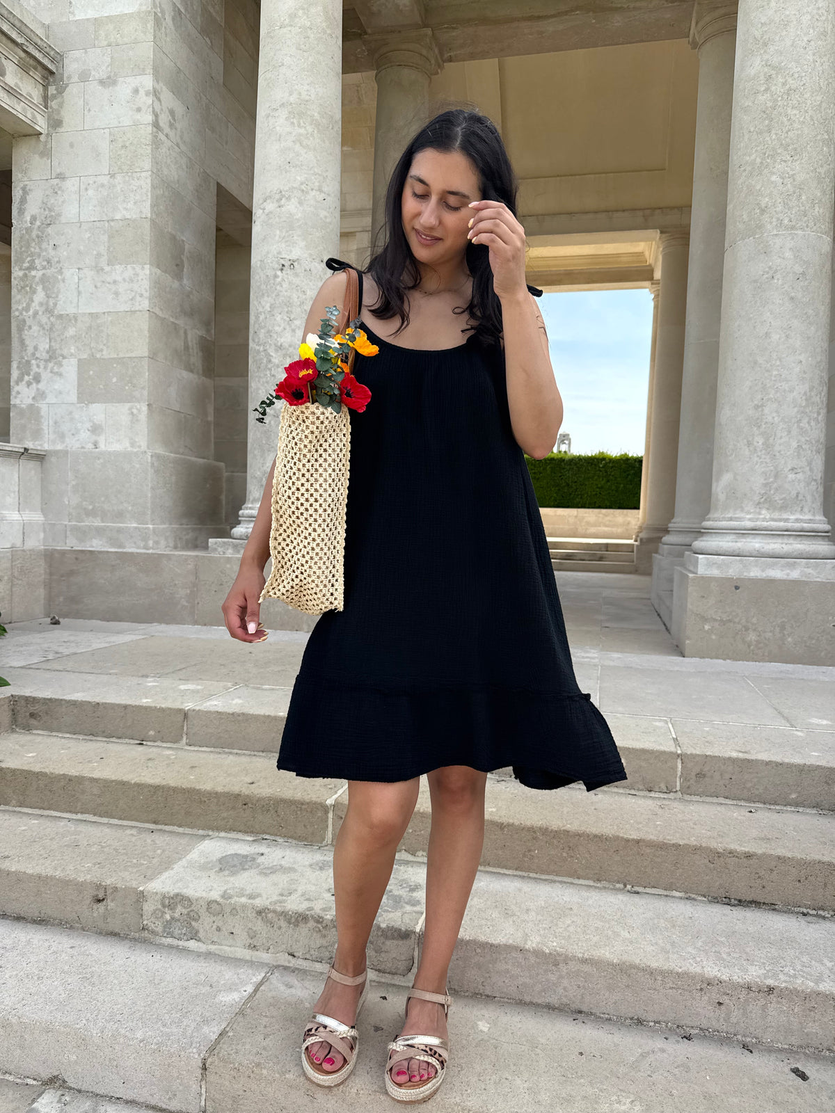 Robe gaze noir - Vic