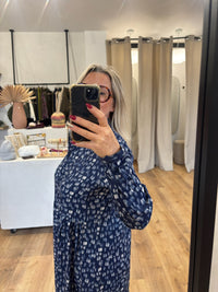 Robe motifs bleu - Ida