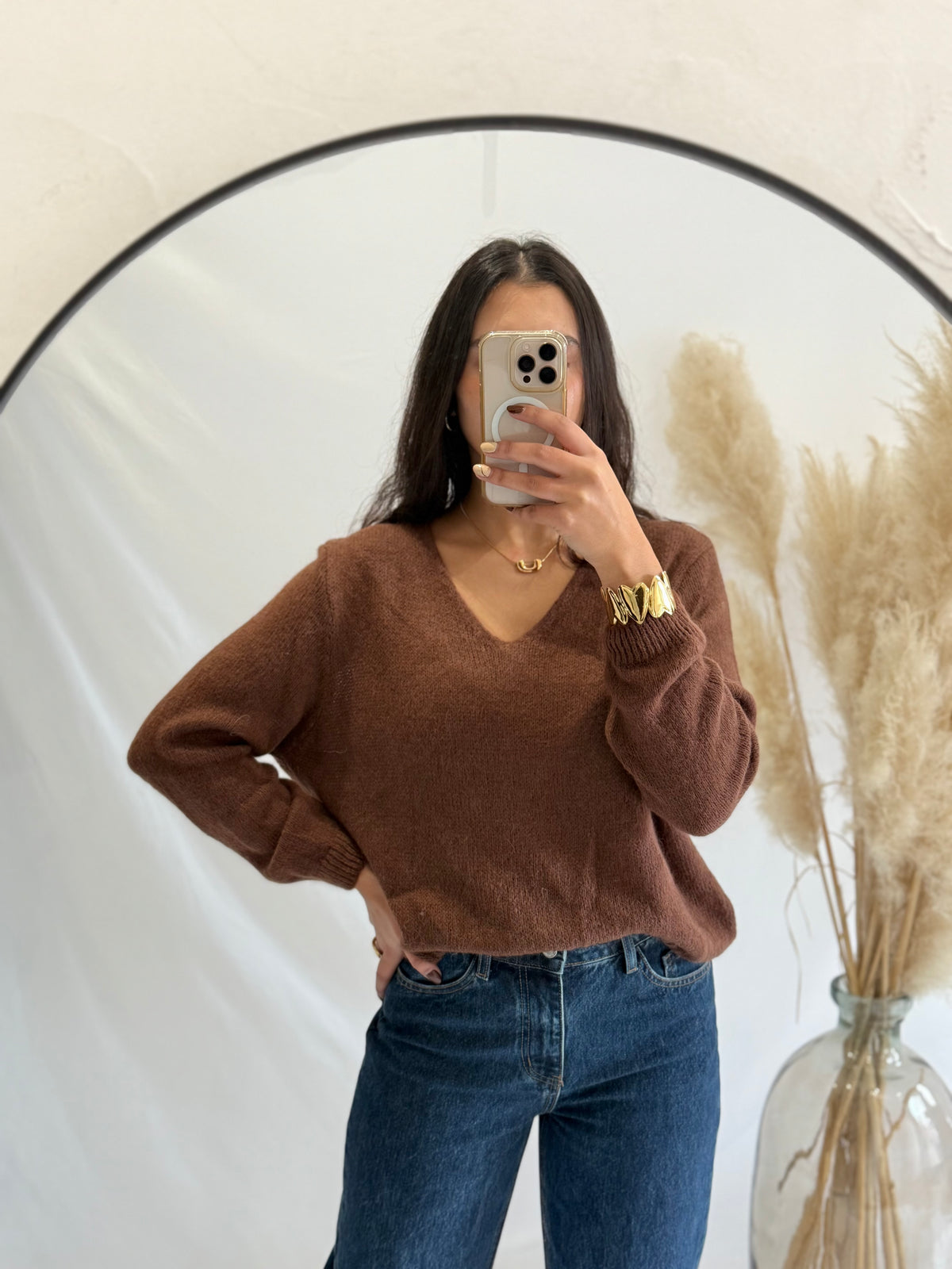 Pull marron - Nina