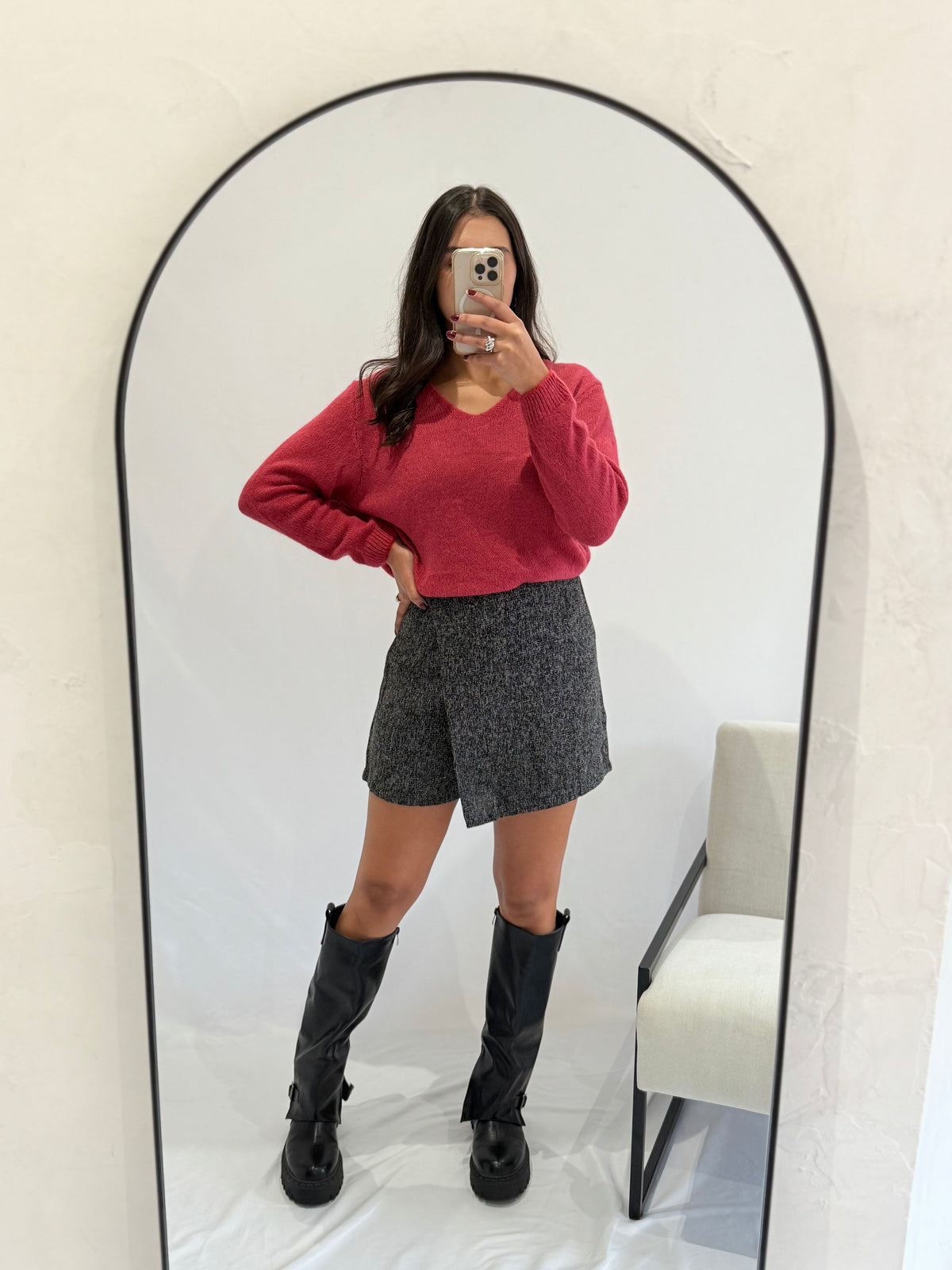 Pull bois de rose fonce - Nina