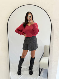 Pull bois de rose fonce - Nina