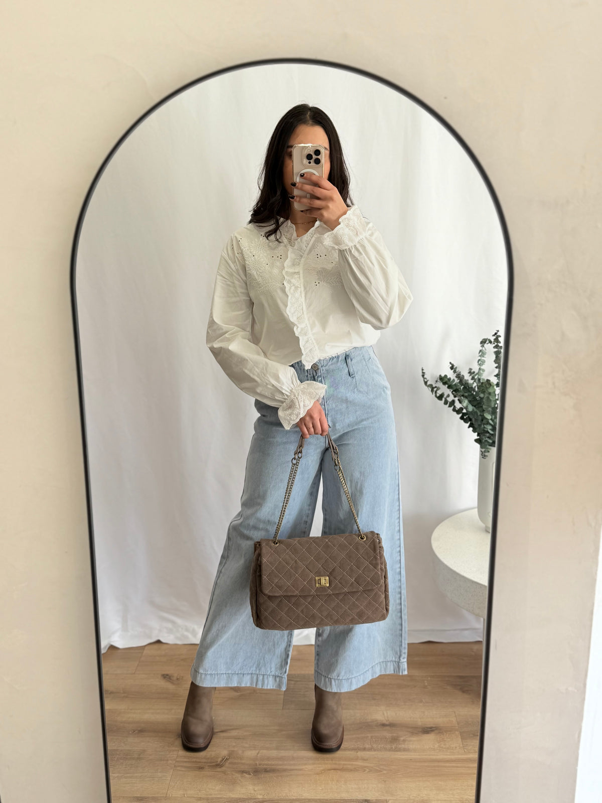 Blouse broderie blanc - Mia