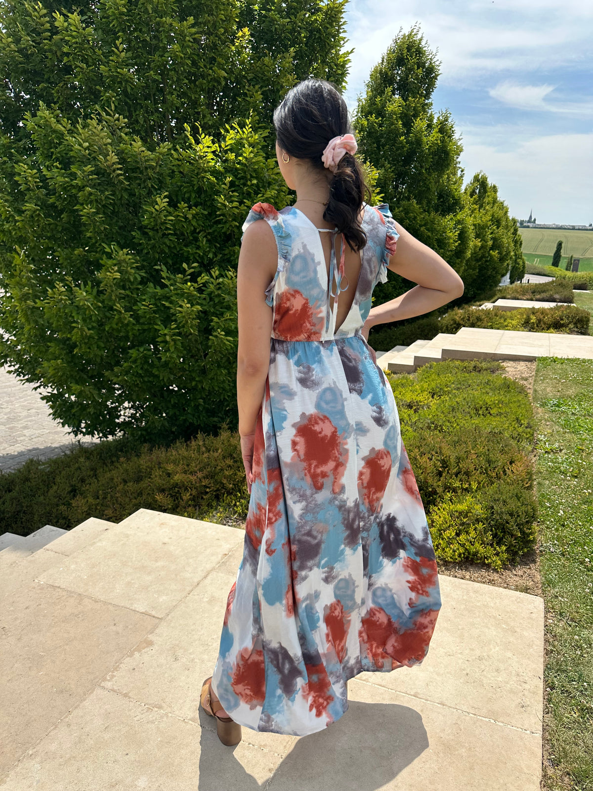 Robe longue terracotta - Anais