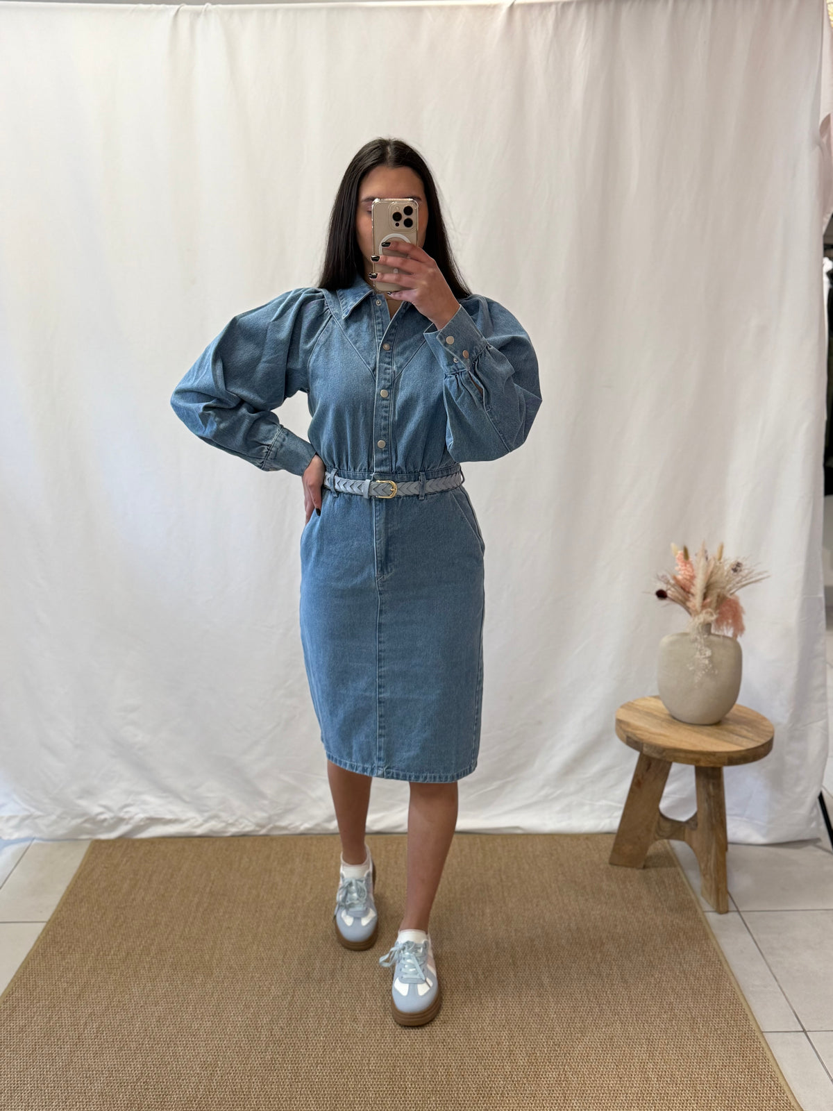 Robe long jean - Lucie