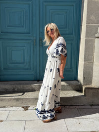 Robe longue bleu - Aurel