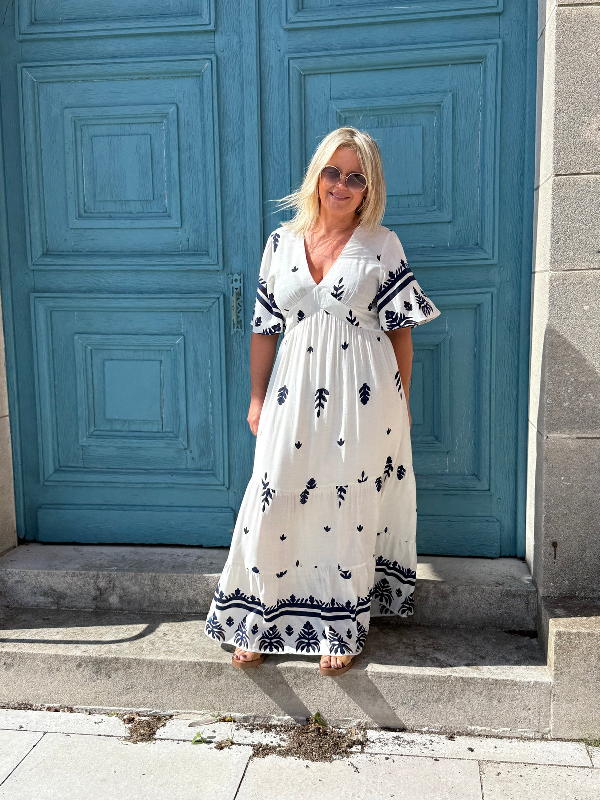 Robe longue bleu - Aurel
