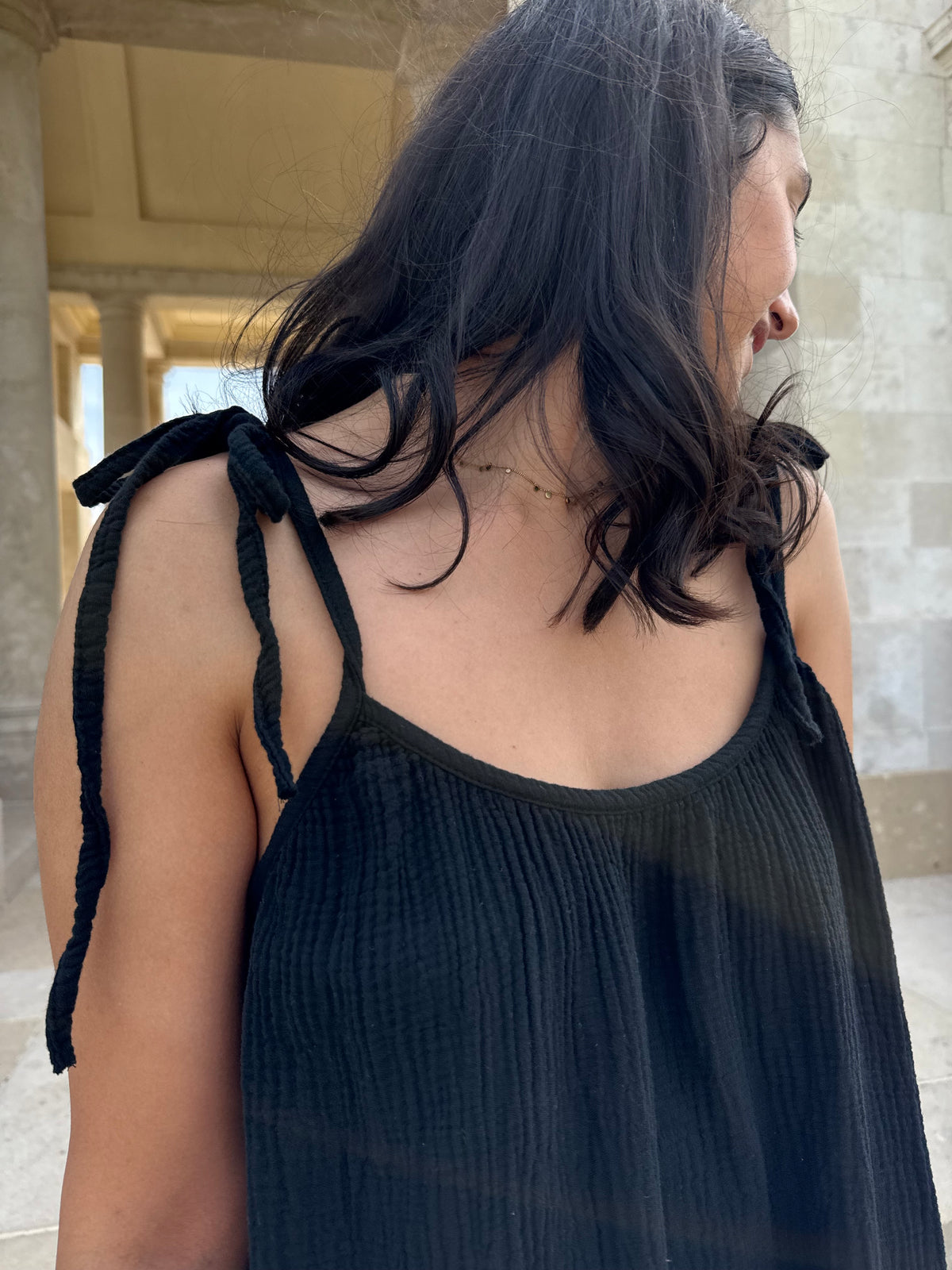 Robe gaze noir - Vic